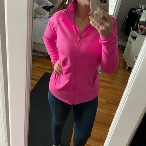 Womens FILA pink full zip jacket Size Small (Like New)